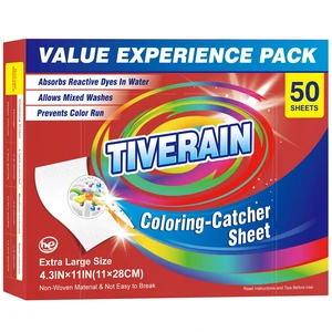 Color Catchers Sheet for Laundry,Color Remover for Cloth,50Count Color Catchers Sheet for Laundry,Color Remover for Cloth,50Count
