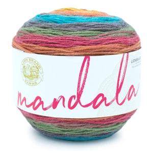 Lion Brand Yarn Mandala Groot Self-Striping Light Acrylic Multi-color Yarn Lion Brand Yarn Mandala Groot Self-Striping Light Acrylic Multi-color Yarn