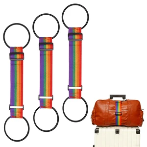 Connector Straps Heavy Duty Suitcases Strap for Travel Multi Use Elastic Bag Belt with Buckle Flexible Travel Essentials Easy to Identify Colorful Connector Straps Heavy Duty Suitcases Strap for Travel Multi Use Elastic Bag Belt with Buckle Flexible Travel Essentials Easy to Identify Colorful