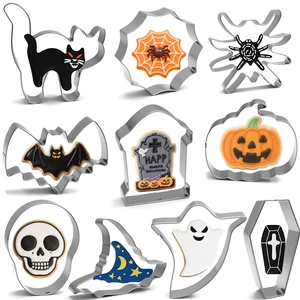 Halloween Cookie Cutters Variety Pack, Set of 10 Halloween Cookie Cutters Variety Pack, Set of 10