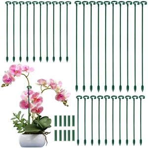 40PCS Potted Plant Support Stakes Kit with Clips, Garden Floral Stem Sticks | 3 Heights(6.7", 10.6", 14.5") Small Plants Support Pole, Plant Poles Garden Stakes for Orchids, Peony, Rose, Potted, Flowe 40PCS Potted Plant Support Stakes Kit with Clips, Garden Floral Stem Sticks | 3 Heights(6.7", 10.6", 14.5") Small Plants Support Pole, Plant Poles Garden Stakes for Orchids, Peony, Rose, Potted, Flowe