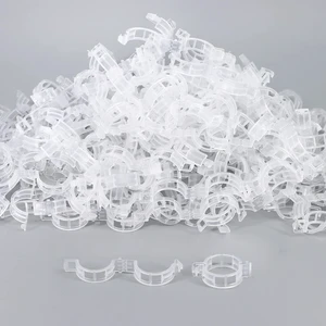 Tomato Clips, 100 Pcs Support Clips, Plastic Trellis Clips, Garden Clips to Grow Upright Makes Plants Healthier for Tomato Cucumber Grape Vegetables Plants Tomato Clips, 100 Pcs Support Clips, Plastic Trellis Clips, Garden Clips to Grow Upright Makes Plants Healthier for Tomato Cucumber Grape Vegetables Plants