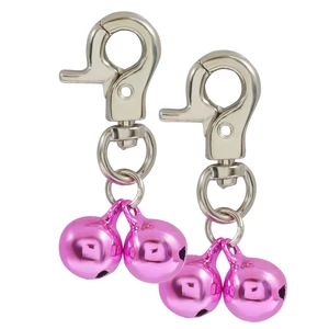 2 Pack Metal Collar Bells for Dog Training - Heavy Duty Snap Cat Collar Accessories with Mini Bells 2 Pack Metal Collar Bells for Dog Training - Heavy Duty Snap Cat Collar Accessories with Mini Bells
