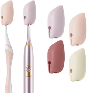 Silicone Toothbrush Covers, 4 Pack Tooth Brush Cover Cap for Electric & Manual Toothbrush Heads, Portable Toothbrush Protector for Travel, Home (Cream) Silicone Toothbrush Covers, 4 Pack Tooth Brush Cover Cap for Electric & Manual Toothbrush Heads, Portable Toothbrush Protector for Travel, Home (Cream)