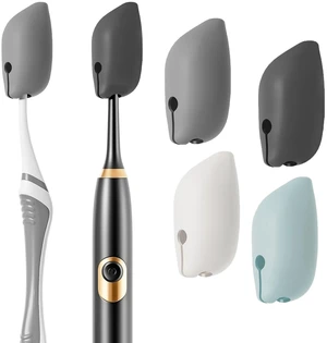 Silicone Toothbrush Covers, 4 Pack Tooth Brush Cover Cap for Electric & Manual Toothbrush Heads, Portable Toothbrush Protector for Travel, Home (Gray) Silicone Toothbrush Covers, 4 Pack Tooth Brush Cover Cap for Electric & Manual Toothbrush Heads, Portable Toothbrush Protector for Travel, Home (Gray)