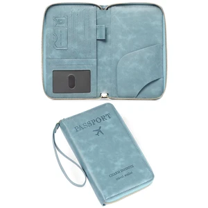 Leather RFID Blocking Passport Holder Travel Wallet, Passport Cover/Travel Wallet for Women/Men with Leather RFID Blocking Passport Holder Travel Wallet, Passport Cover/Travel Wallet for Women/Men with