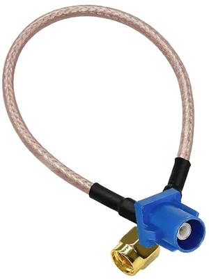 Fakra C to SMA Male GPS Antenna Cable - RG316 High-Performance Extension Pigtail for Aftermarket Car Radio Navigation Systems Fakra C to SMA Male GPS Antenna Cable - RG316 High-Performance Extension Pigtail for Aftermarket Car Radio Navigation Systems