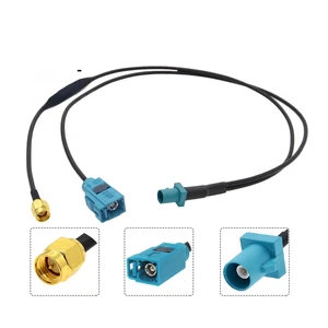 Fakra Z to SMA Male Y Type Splitter Cable With Diode RG174 Pigtail Car Navigation GPS Antenna Extension Cable for general multimedia device Fakra Z to SMA Male Y Type Splitter Cable With Diode RG174 Pigtail Car Navigation GPS Antenna Extension Cable for general multimedia device