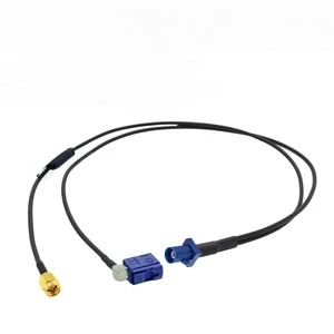Fakra C to SMA Male Y Type Splitter Cable With Diode RG174 Pigtail Car GPS Antenna Extension Cable for general multimedia device Fakra C to SMA Male Y Type Splitter Cable With Diode RG174 Pigtail Car GPS Antenna Extension Cable for general multimedia device
