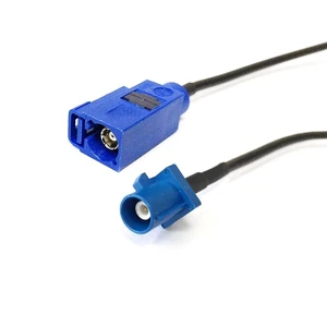 SMA Male Female to Fakra C 5005 Blue Connector Pigtail Cable RG174 for GPS Navi Vehicle Car Extension Aftermarket Vehicle SMA Male Female to Fakra C 5005 Blue Connector Pigtail Cable RG174 for GPS Navi Vehicle Car Extension Aftermarket Vehicle