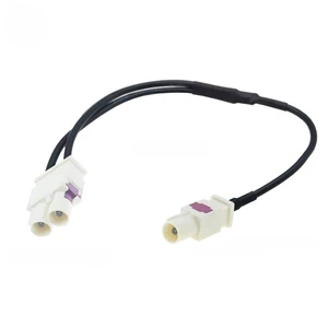 Fakra Splitter Cable Twin Fakra B Male/Female to Fakra B Male/Female Connector RG174 Car GPS Navigation Antenna Extension Cable Fakra Splitter Cable Twin Fakra B Male/Female to Fakra B Male/Female Connector RG174 Car GPS Navigation Antenna Extension Cable