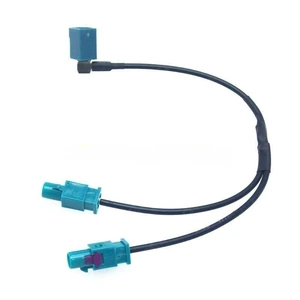 A2BC Dual-Male Fakra to Female Fakra Vehicle Antenna Extension Cable for Car Stereo GPS Navigation FM Radio A2BC Dual-Male Fakra to Female Fakra Vehicle Antenna Extension Cable for Car Stereo GPS Navigation FM Radio