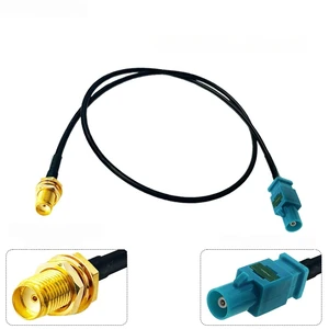 Fakra Z Male to SMA Male Plug 50 Ohm Connector RG174 Coaxial Cable Pigtail 10cm-8m for GSM GPS DAB FM AM Stereo Radio Antenna Fakra Z Male to SMA Male Plug 50 Ohm Connector RG174 Coaxial Cable Pigtail 10cm-8m for GSM GPS DAB FM AM Stereo Radio Antenna