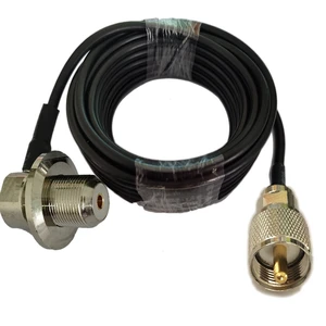 Long UHF PL259 Male to UHF SO239 Female Connector for Car Mobile Radio Antenna RG58 Coax Cable 1/2/3/5/10/15/20/30m Long UHF PL259 Male to UHF SO239 Female Connector for Car Mobile Radio Antenna RG58 Coax Cable 1/2/3/5/10/15/20/30m