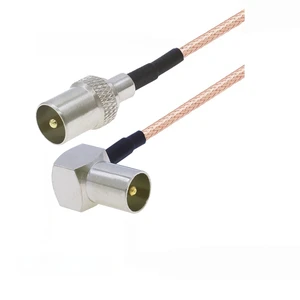RG179 Cable 75Ohm TV Male 90 to TV Female 90 Right Angle Plug RG-179 Pigtail TV Antenna Cord Jumper TV Aerial RF Coaxial Cable RG179 Cable 75Ohm TV Male 90 to TV Female 90 Right Angle Plug RG-179 Pigtail TV Antenna Cord Jumper TV Aerial RF Coaxial Cable