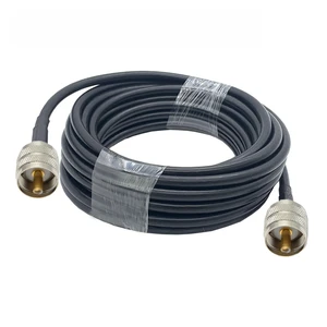 RG58 Coaxial Cable PL259 UHF male to UHF male connector RF Adapter Coax Ham Radio Extension Cable 50ohm 30CM 50CM 1M 2M 5M 10M RG58 Coaxial Cable PL259 UHF male to UHF male connector RF Adapter Coax Ham Radio Extension Cable 50ohm 30CM 50CM 1M 2M 5M 10M
