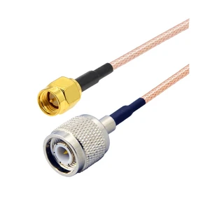 TNC to SMA Cable TNC Male to SMA Male Plug RG316 Cable 50 Ohm SMA to TNC Pigtail RF Coaxial Cable Assembly Extension Cord Jumper TNC to SMA Cable TNC Male to SMA Male Plug RG316 Cable 50 Ohm SMA to TNC Pigtail RF Coaxial Cable Assembly Extension Cord Jumper