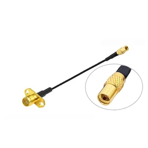 1PCS MMCX to SMA/RP-SMA Female Flange Panel Mount RF1.37 Pigtail Cable FPV Antenna Extension Cord for Aftermarket VTX 1PCS MMCX to SMA/RP-SMA Female Flange Panel Mount RF1.37 Pigtail Cable FPV Antenna Extension Cord for Aftermarket VTX
