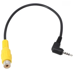 For RCA To 2.5mm AV Converter Cable Car Rear View Reverse Parking Camera To Car DVR Video Cable GPS Camera Conversion Cable For RCA To 2.5mm AV Converter Cable Car Rear View Reverse Parking Camera To Car DVR Video Cable GPS Camera Conversion Cable