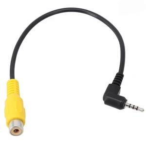 RCA To 2.5mm AV Converter Cable Car Rear View Reverse Parking Camera Car Navigation Video Cable GPS Camera Conversion Cable RCA To 2.5mm AV Converter Cable Car Rear View Reverse Parking Camera Car Navigation Video Cable GPS Camera Conversion Cable