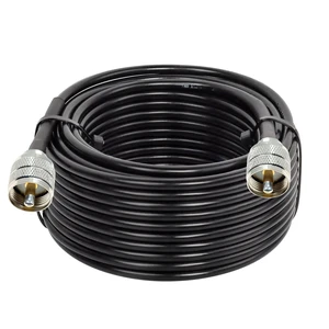 10ft 50ft 100feet RG58 coax coaxial UHF PL-259 connector To UHF Male amateur ham CB radio antenna extension cable RF Wifi jumper 10ft 50ft 100feet RG58 coax coaxial UHF PL-259 connector To UHF Male amateur ham CB radio antenna extension cable RF Wifi jumper