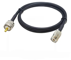 PL259 Cable RG58 CB Radio Cable PL-259 UHF Male to Male Extension Cable 50Ohm Low Loss RF Coaxial Cable Antenna Extension Jumper PL259 Cable RG58 CB Radio Cable PL-259 UHF Male to Male Extension Cable 50Ohm Low Loss RF Coaxial Cable Antenna Extension Jumper