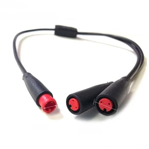 M6 6mm 1 Male To 2 Female Splitter Connector 2/3/5 Pin Waterproof Julet Electric Butt Cable Plug Cord for E-Bike Signal Sensor M6 6mm 1 Male To 2 Female Splitter Connector 2/3/5 Pin Waterproof Julet Electric Butt Cable Plug Cord for E-Bike Signal Sensor