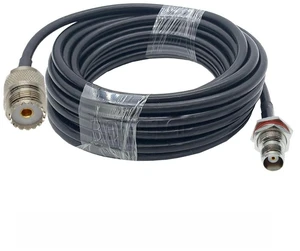 PL259 UHF Male to TNC Male Plug RG58 Pigtail Cable Radio Antenna RF Extension Cable Jumper for CB Radio Ham Radio FM Transmitter PL259 UHF Male to TNC Male Plug RG58 Pigtail Cable Radio Antenna RF Extension Cable Jumper for CB Radio Ham Radio FM Transmitter