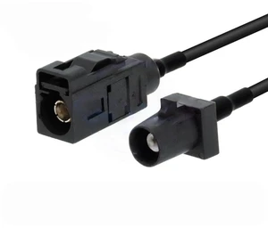 Fakra-A Type Black Connector Adapter Cable for GPS Antenna RG174 Extension Cable Fakra-A to SMA Male/Female Connectors (1 pcs) Fakra-A Type Black Connector Adapter Cable for GPS Antenna RG174 Extension Cable Fakra-A to SMA Male/Female Connectors (1 pcs)
