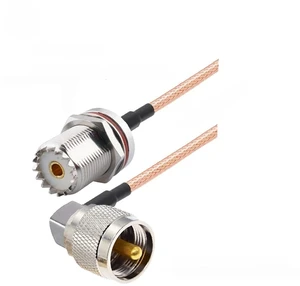 RG316 PL259 UHF Male to SO239 UHF Female Connector RF Coaxial Antenna Extension Pigtail for CB Radio Ham Radio FM Transmitter RG316 PL259 UHF Male to SO239 UHF Female Connector RF Coaxial Antenna Extension Pigtail for CB Radio Ham Radio FM Transmitter