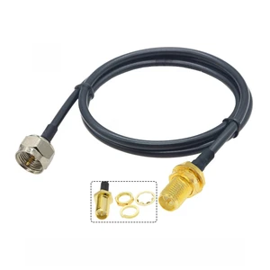 F Male to SMA Male Plug RG58 Pigtail 50ohm Coaxial Cable F Plug TV Antenna Adapter RF Coaxial Extension Cord RF Pigtail Jumper F Male to SMA Male Plug RG58 Pigtail 50ohm Coaxial Cable F Plug TV Antenna Adapter RF Coaxial Extension Cord RF Pigtail Jumper