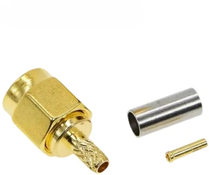 5/20PCS Copper Material SMA Male (Female Pin) RF Plug Jack Crimp for RG174 RG316 LMR100 Cable Connector 5/20PCS Copper Material SMA Male (Female Pin) RF Plug Jack Crimp for RG174 RG316 LMR100 Cable Connector
