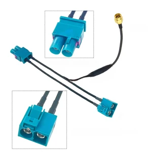 Twin Fakra Z to SMA Splitter cables Custom-made RF Coaxial Cable Jumper Twin Fakra Z to SMA Splitter cables Custom-made RF Coaxial Cable Jumper