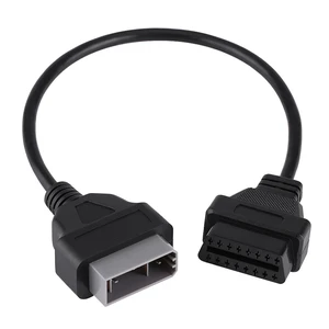 14 Pin to 16 Pin OBD2 Adapter Connector Diagnostic Cable for Aftermarket Vehicle 14 Pin to 16 Pin OBD2 Adapter Connector Diagnostic Cable for Aftermarket Vehicle