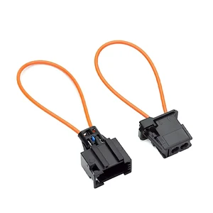2Pcs Car MOST Fiber Optical Optic Loop Bypass Male Female Adapter Cable For Aftermarket Vehicle 2Pcs Car MOST Fiber Optical Optic Loop Bypass Male Female Adapter Cable For Aftermarket Vehicle