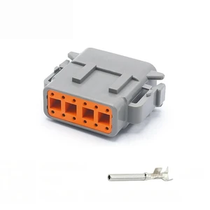 10Sets DTM Series Connector 2/3/4/6/8/12PIN Male Female Head Wiring Terminal Wiring Harness Docking Plug 10Sets DTM Series Connector 2/3/4/6/8/12PIN Male Female Head Wiring Terminal Wiring Harness Docking Plug