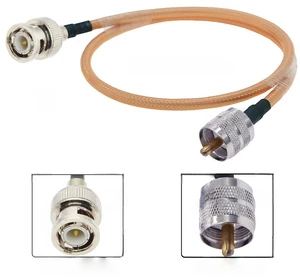 RG142 Coax Cable Double Shielded Crimp for UHF PL259 N Type TNC BNC Male to Male Connector Extension Brass Copper RG142 Coax Cable Double Shielded Crimp for UHF PL259 N Type TNC BNC Male to Male Connector Extension Brass Copper
