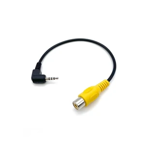 Car Navigation Video Cable GPS Camera Conversion Cable RCA To 2.5mm AV Converter Cable Car Rear View Reverse Parking Camera Car Navigation Video Cable GPS Camera Conversion Cable RCA To 2.5mm AV Converter Cable Car Rear View Reverse Parking Camera