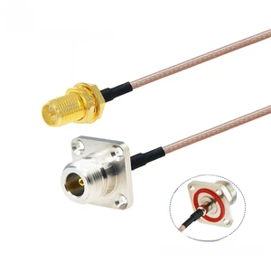 RG-316 N Female Panel 4 Holes to SMA Male/Female Connector 50 Ohm RG316 Cable RF Coaxial Pigtail 4G LTE Extension Jumper Pigtail RG-316 N Female Panel 4 Holes to SMA Male/Female Connector 50 Ohm RG316 Cable RF Coaxial Pigtail 4G LTE Extension Jumper Pigtail