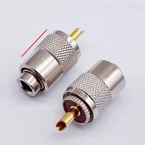 RG58 RG59 RG6U Coaxial Cable UHF PL259 Male Plug with Reducer Screwed Coupling Connector RG58 RG59 RG6U Coaxial Cable UHF PL259 Male Plug with Reducer Screwed Coupling Connector