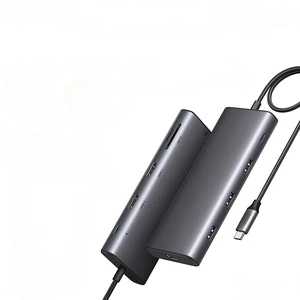 13-in-1 USB-C HUB Triple Display 4K Dual Video Output DP 10Gbps USB3.2 PD100W SD/TF Docking Station for Type-C Laptop 13-in-1 USB-C HUB Triple Display 4K Dual Video Output DP 10Gbps USB3.2 PD100W SD/TF Docking Station for Type-C Laptop