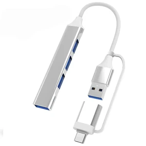 8 in 2 USB Type C HUB Docking Station with 3.5mm Audio Jack Adapter Micro SD Card Reader Laptop Tablet Phone Disk Converter 8 in 2 USB Type C HUB Docking Station with 3.5mm Audio Jack Adapter Micro SD Card Reader Laptop Tablet Phone Disk Converter
