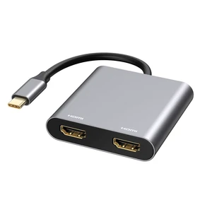 2 Port USB C Hub to Dual Video Output Splitter 4K 60HZ Dual Screen Expansion Type C Docking Station For Type-C Laptop Laptop Mobile Phone PC 2 Port USB C Hub to Dual Video Output Splitter 4K 60HZ Dual Screen Expansion Type C Docking Station For Type-C Laptop Laptop Mobile Phone PC