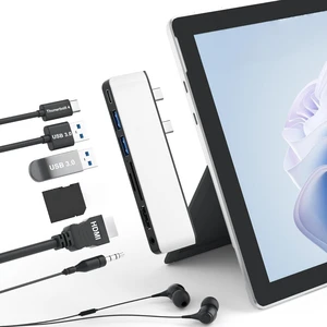 Suitable for Type-C Laptop docking stations, 7-in-1 with 4K Video Output port USB-C 100W charging,TF SD card reader, 7-in-1 hub Suitable for Type-C Laptop docking stations, 7-in-1 with 4K Video Output port USB-C 100W charging,TF SD card reader, 7-in-1 hub