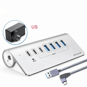 10Gbps USB 3.2 Docking Station Hub Type C Splitter PD60W Charging Adapter Multi 4/7 Ports Switch For PC Laptop Accessories 10Gbps USB 3.2 Docking Station Hub Type C Splitter PD60W Charging Adapter Multi 4/7 Ports Switch For PC Laptop Accessories