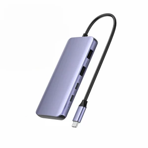 USB Hub 8 In 1 Video Output Type C PD 100W 5Gbps SD TF Card Reader Multiport Adapter USB C Docking Station Splitter for Laptop Type-C Laptop USB Hub 8 In 1 Video Output Type C PD 100W 5Gbps SD TF Card Reader Multiport Adapter USB C Docking Station Splitter for Laptop Type-C Laptop