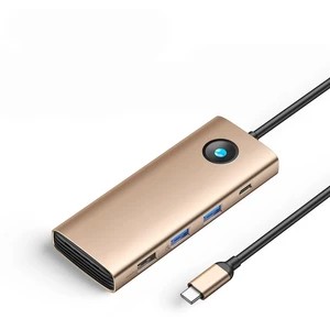 USB HUB Docking Station Type C HUB to 4K60Hz Video Output USB 3.0 Adapter SD TF Splitter RJ45 PD100W Charge For Type-C Laptop USB HUB Docking Station Type C HUB to 4K60Hz Video Output USB 3.0 Adapter SD TF Splitter RJ45 PD100W Charge For Type-C Laptop