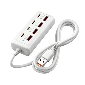 6A6C USB Type-C HUB Power Outlet Adapter Docking Stations Multi Port Desktop HUB Phone Fast Charging 6A6C USB Type-C HUB Power Outlet Adapter Docking Stations Multi Port Desktop HUB Phone Fast Charging