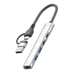 1 PC Type-C To 3.5mm Audio Adapter OTG USB hub to Laptop Universal Computer Docking Station Splitter for pc cmultiport Adapter 1 PC Type-C To 3.5mm Audio Adapter OTG USB hub to Laptop Universal Computer Docking Station Splitter for pc cmultiport Adapter