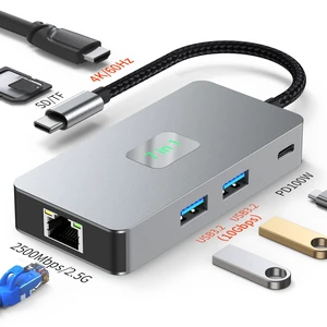 HD 4K 60Hz Dual Display Multi-Screen 11-in-1 USB Hub Multi-Port Laptop Type-C Docking Station HD 4K 60Hz Dual Display Multi-Screen 11-in-1 USB Hub Multi-Port Laptop Type-C Docking Station